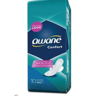 Awane Serviette Hygiénique Confort Normale 10 Serviettes