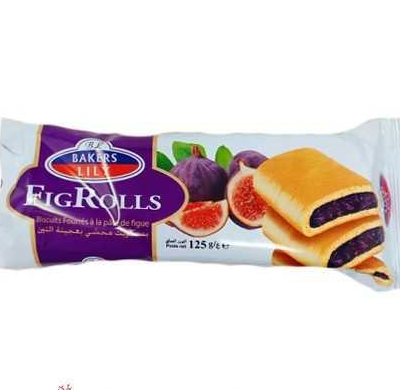 Bakers Lily Biscuit Fourrés Aux Figues 125 G