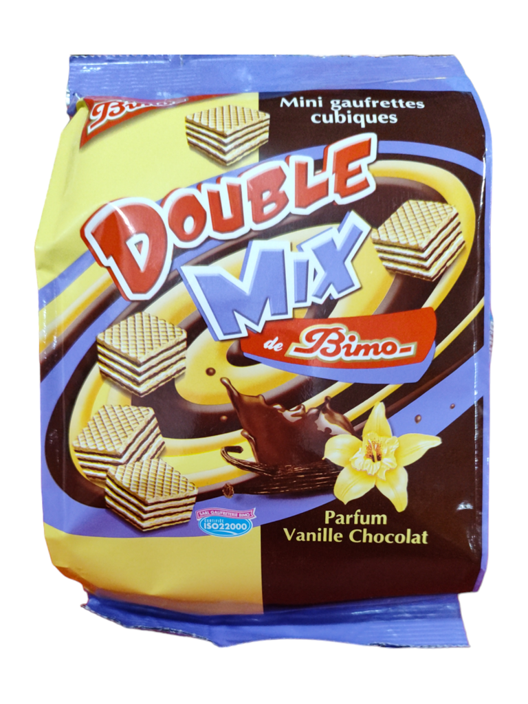 Bimo Mini Gaufrettes Chocolat-vanille Double Mix 190g