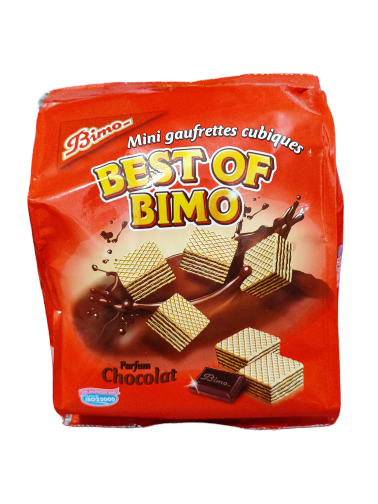 Bimo Mini Goufrette Cubiques Parfum Chocolat 190g 
