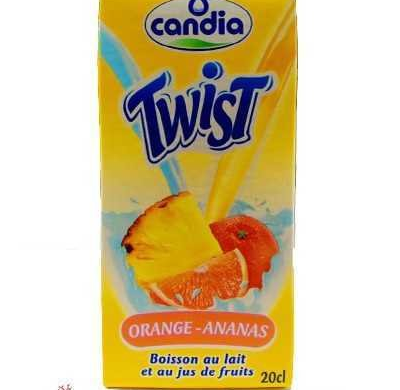 Candia Boisson Au Lait Orange Ananas Twist 20 Cl
