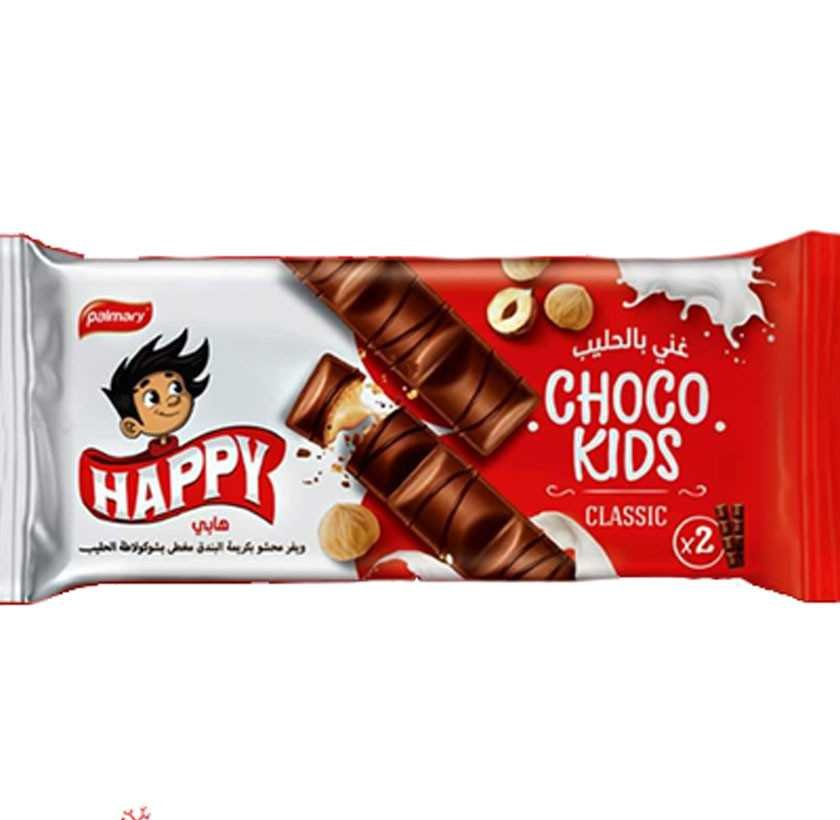 Choco Kids Happy Palmary Biscuit Aux Chocolat Crème De Noisette 43 G