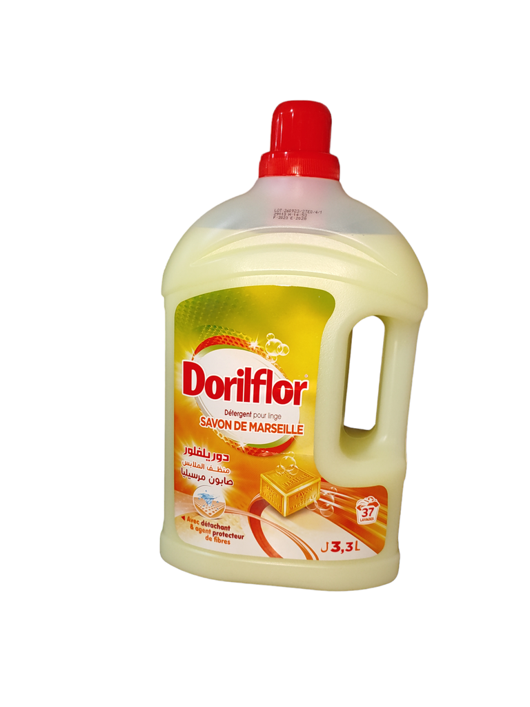 Dorilflor Détergent pour linge Savon de Marseille 3.3L