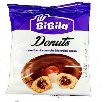 Donuts Bibila Cake Fourré Et Enrobé À La Crème Cacao 42 G