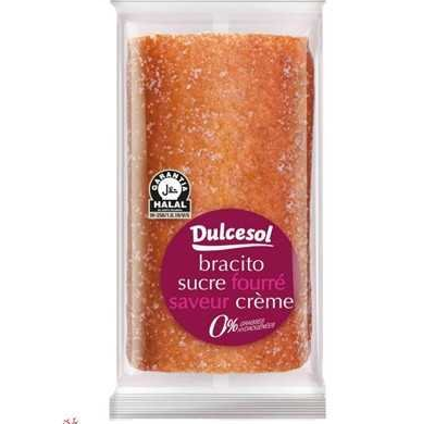 Dulcesol Gâteau Roulé Bracito Au Sucre Fourré Crème, 70 G
