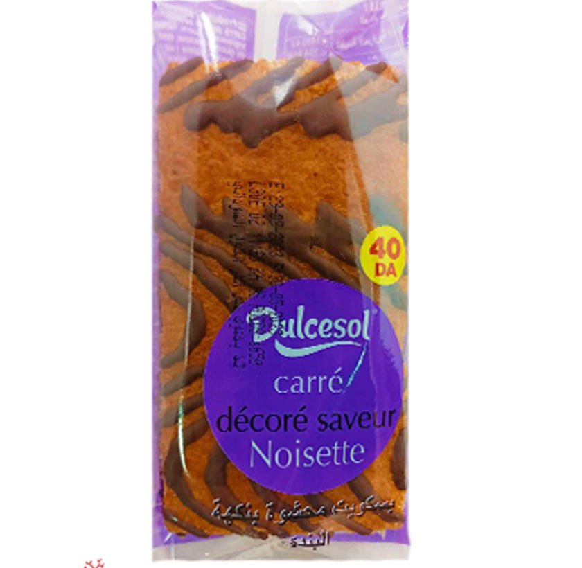 Dulcesol Génoise carré noisette