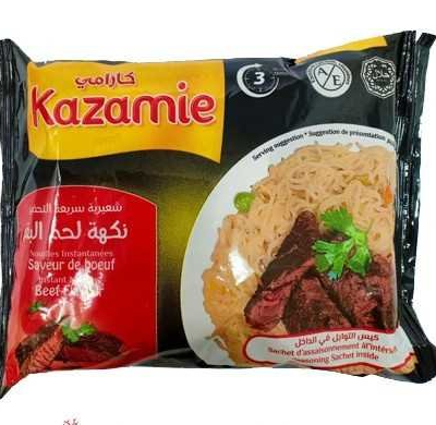 Kazamie Nouilles Instantanées Goût Boeuf, 80 G