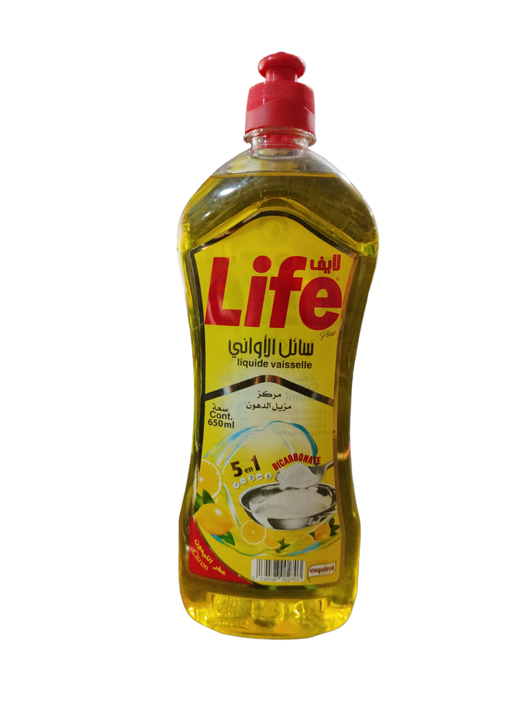 Life liquide vaisselle citron 650 ml