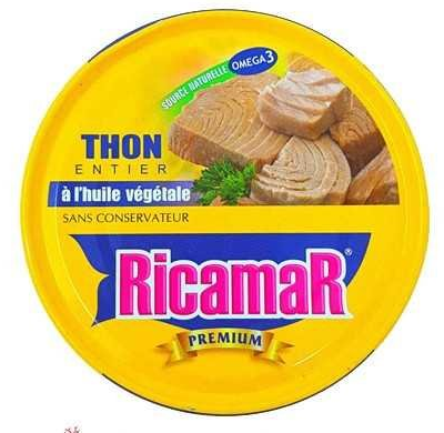 Ricamar Thon À L'huile Végétale 160 G