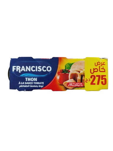 Francisco Thon à La Sauce Tomate 65gx3