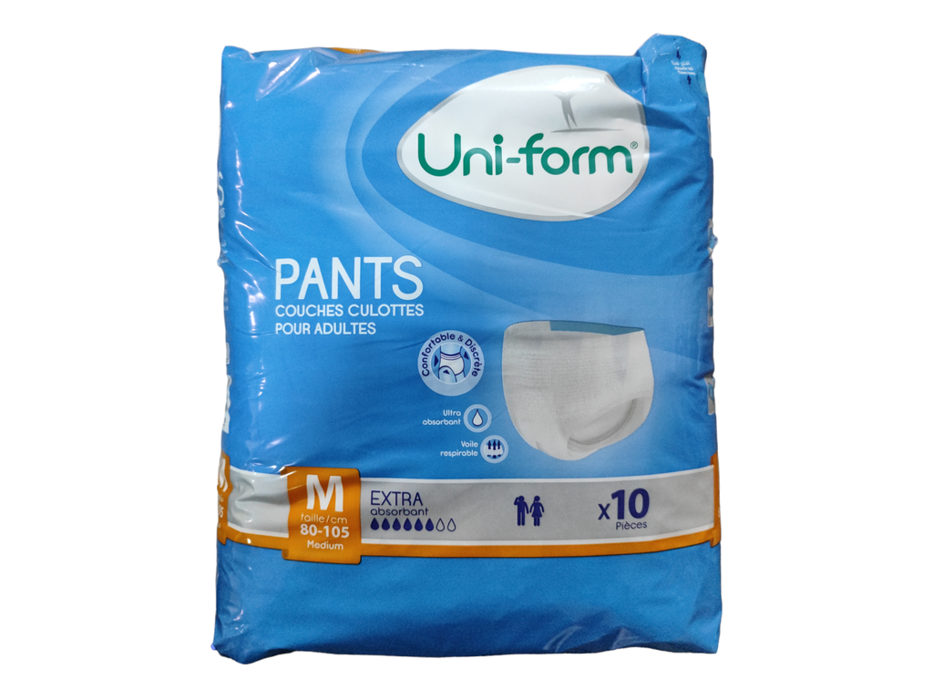 Uniform Couches Adulte M (80-105cm) 10 Couches