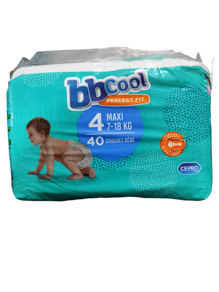 BBCOOL Couches Bébé N 04 (7-18) 40 Couches