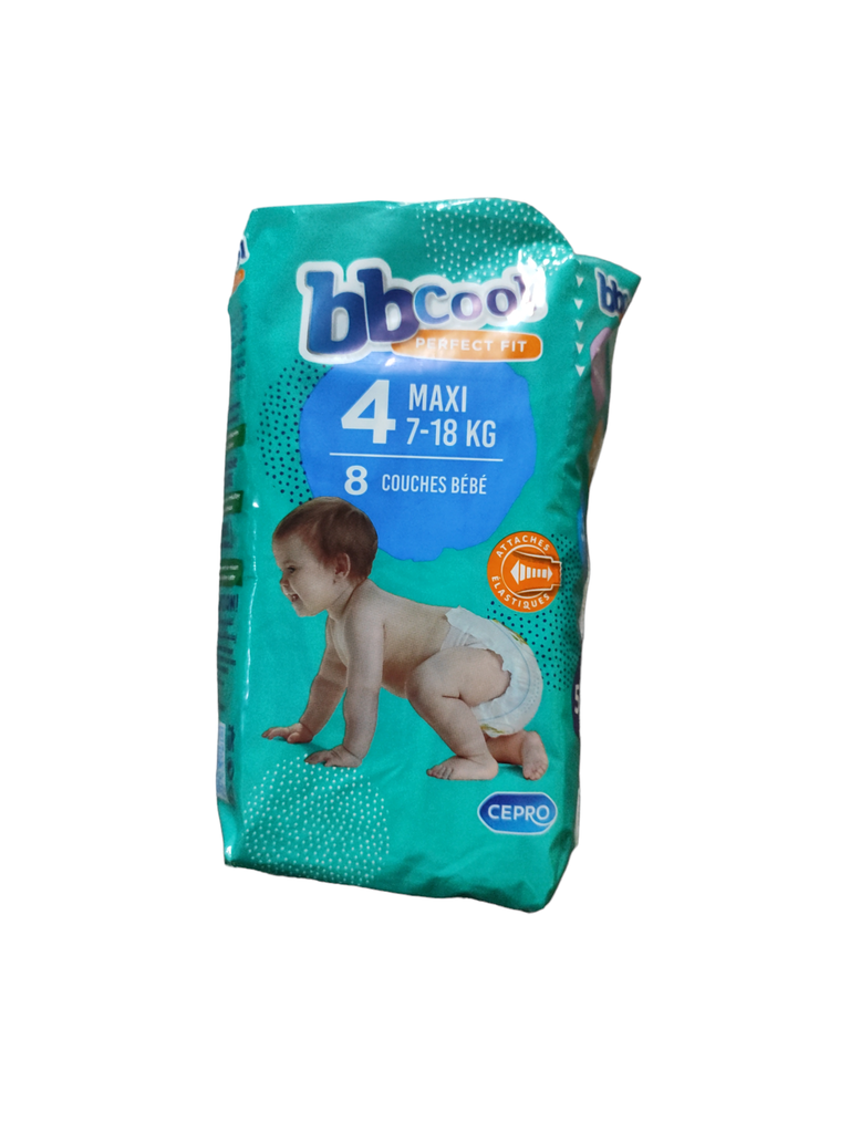 BBCOOL Couches Bébé N 04 (7-18) 8 Couches