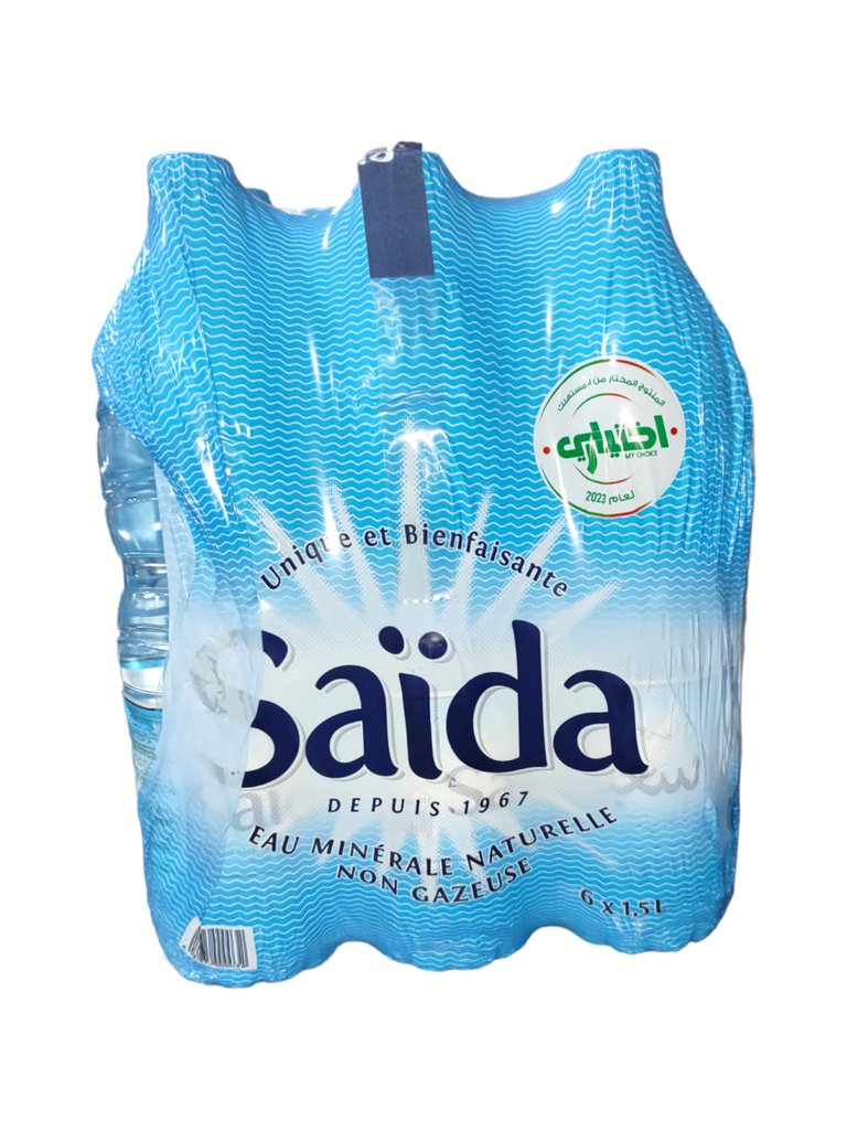 Eau 1.5L x6, Saida 