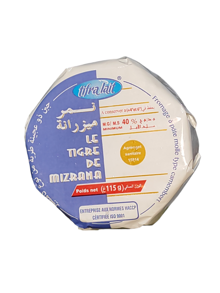 Tifra Lait Le Tigre de Mizrana Fromage Camembert 115g