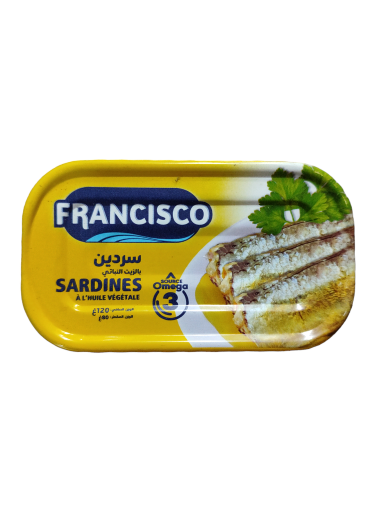 Francisco Sardines à l'Huile Végétale 120g