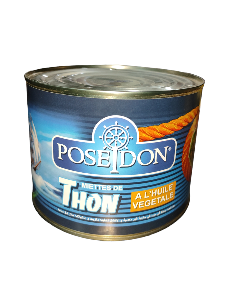 Poséidon Thon en Miettes à l'Huile Végétale 1730ML