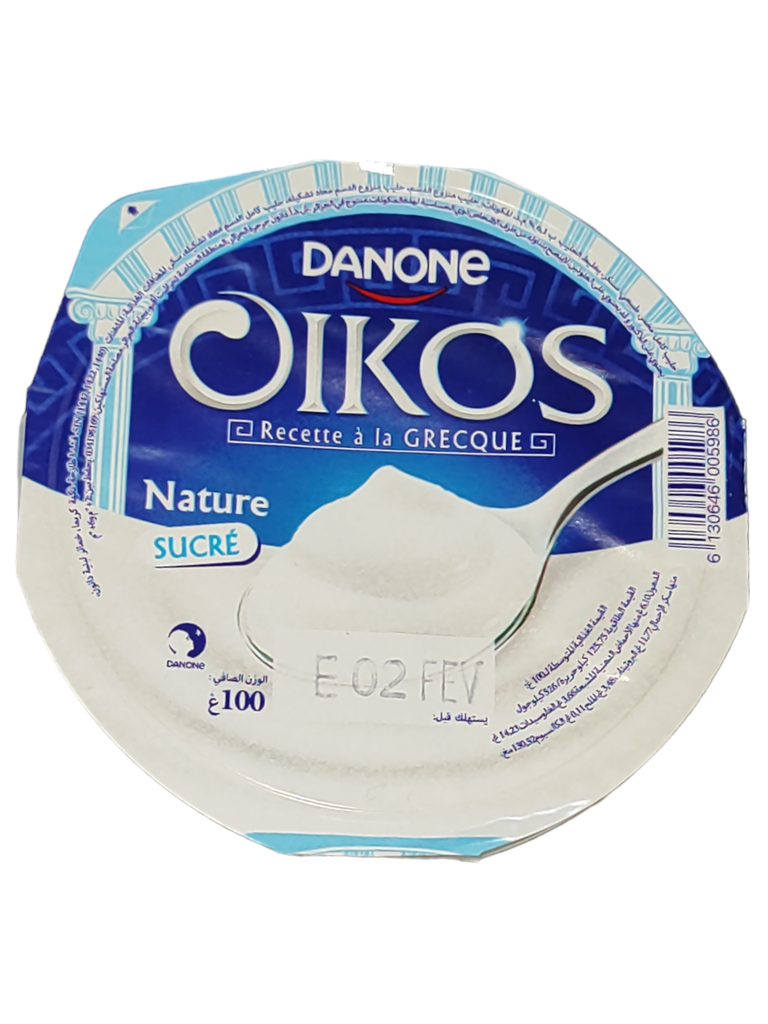 Danone OIKOS Nature Sucré, 100g