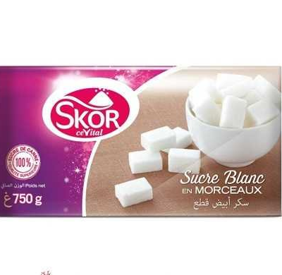 Skor Sucre Blanc En Morceaux 750 G.