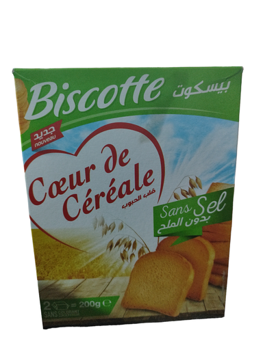 Cœur De Céréale Biscotte Sans Sel, 200 g