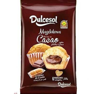 Dulcesol Madeleine Fourré Crème De Chocolat 225 G