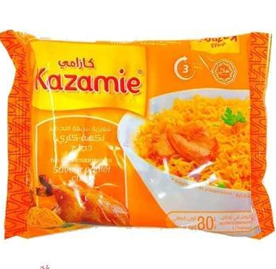 Kazamie Nouilles Instantanées Gout Poulet Et Curry 80 G