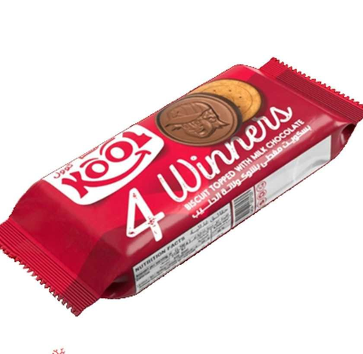 Kool Palmary Biscuit Enrobe Au Chocolat au lait 4 Winners 62 G
