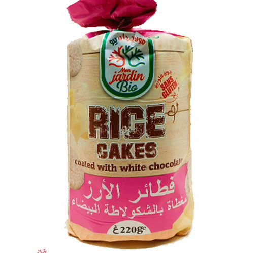 Mon Jardin Bio Galettes De Riz au chocolat blanc 120 G