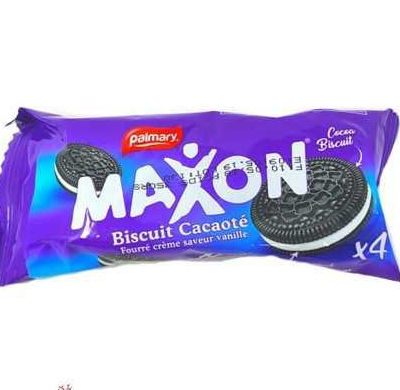 Palmary Maxon Biscuit Cacaoté Fourre Crème De Vanille 38 G