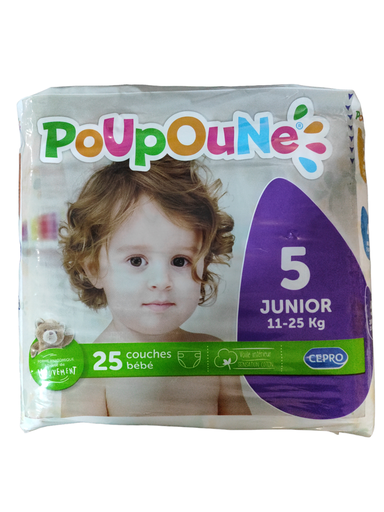 Poupoune Couches Bébé N 05 (11-25) 25 Couches