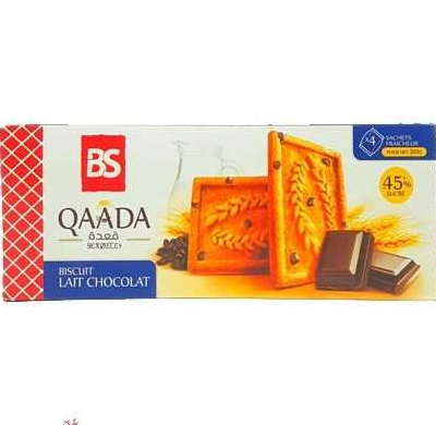 Qaada Biscuit Au Lait Et Pépites De Chocolat 150 G