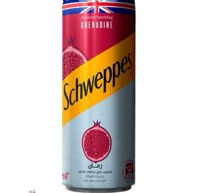 Schweppes Boisson Gazeuse Goût Grenadine 24cl