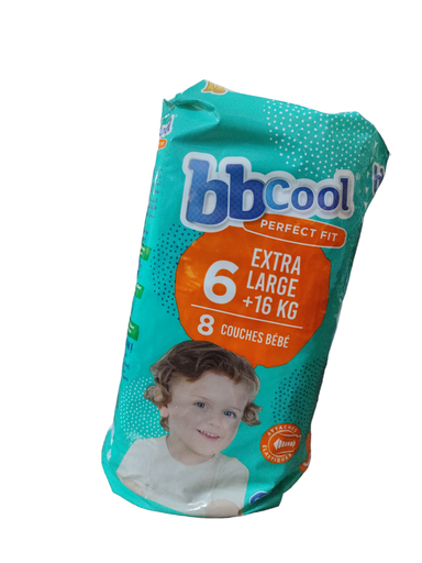 BBCOOL Couches Bébé N 06 Extra Large (16+) 8 Couches