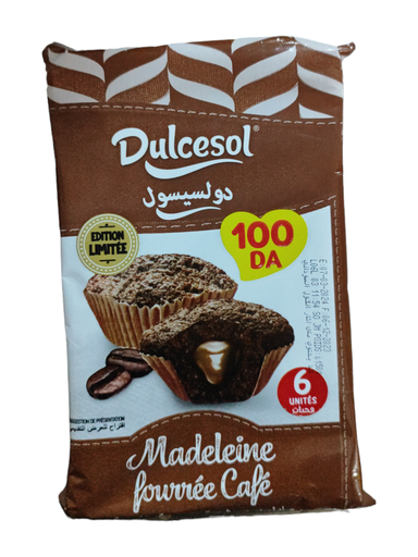 Dulcesol Madeleine Fourré Café 6 Piéces
