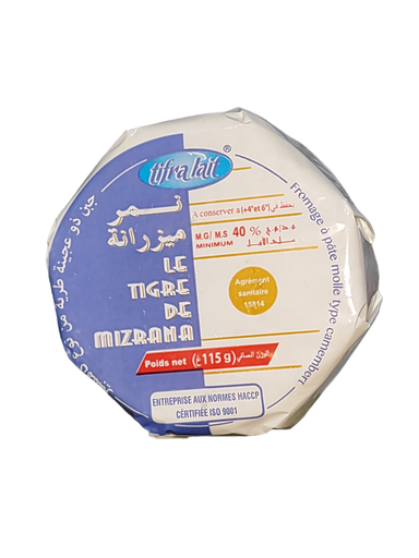 Tifra Lait Le Tigre de Mizrana Fromage Camembert 115g