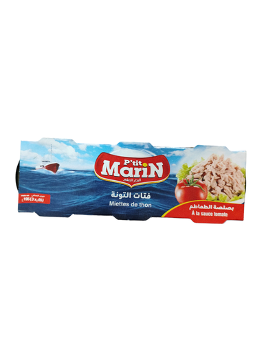 Pti Marin Thon En Miettes à La Sauce Tomate 65gx3