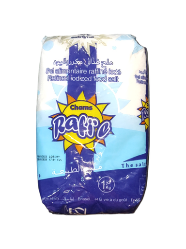 Chams Rafïe Sel de Table iodé 1kg
