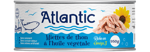 Atlantic Thon à L'huile Végétale 950g
